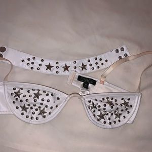 Club Exx Leather Bra and Choker